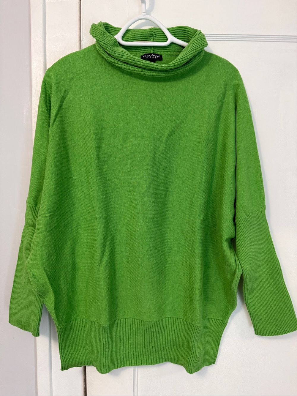 Bright Green Turtleneck Sweater